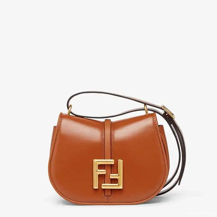 Affordable C'mon Brown Calf Mini Fendi In Bag Leather 0608
